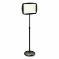 Bi-Silque MasterVisi, Floor Stand Sign Holder, Rectangle, 15x11 Sign, 66inh, Black Frame SIG07060101